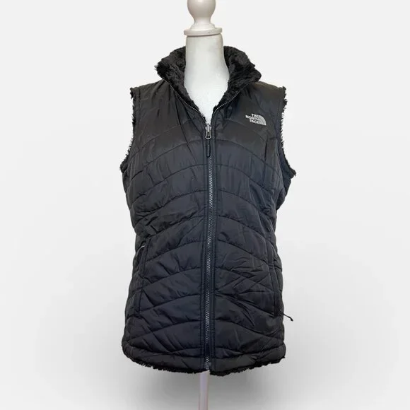 The North Face Mossbud Reversible Vest Black Fleece Heatseeker Gorpcore M - Picture 2 of 10